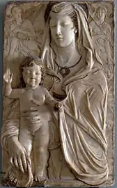 La Vierge et l'enfant entre deux anges Musée du Louvre (Rot5).