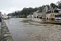Inondations à Quimperlé : la Laïta en crue, le quai Brizeux inondé (8 février 2014) 2.