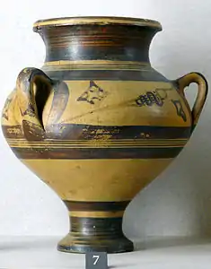 Jarre piriforme découverte à Milos (Grèce), HR IIIb (c.1350-1200). Musée du Louvre.