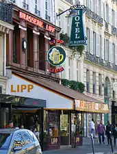 La brasserie Lipp.