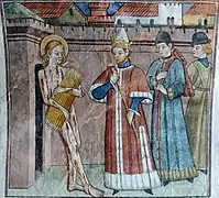 Saint Sébastien ramène les flèches à Dioclétien et lui reproche sa conduite