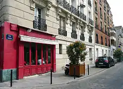 Vue depuis la rue des Plantes.