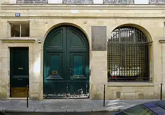 Maison natale de Ferdinand Hérold au n°10, rue Hérold (Paris, Ier).