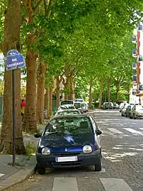 Rue vue depuis la rue Jacques-Baudry.