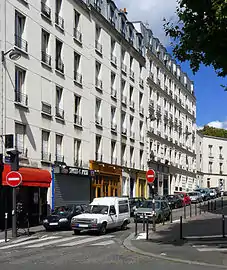 Vue depuis le boulevard de Charonne.