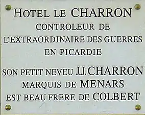 Plaque commémorative.