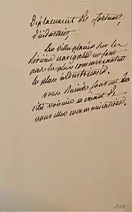 Observations manuscrites de Becquey au courrier de Bouessel,.