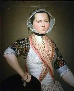 Portrait de jeune fille en ancien costume d’Arles, Aix-en-Provence, musée Granet.