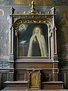 Autel et tableau dédiés à la bienheureuse Marie de l'incarnation baptisée à Saint-Merri le 2 février 1565.