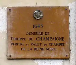 Plaque commémorative.