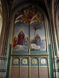Fresques de la chapelle de la Vierge.