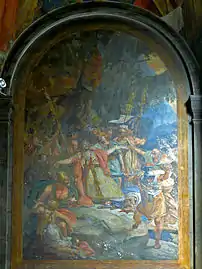 Massacre de saint Maurice et de ses compagnons par l'armée romaine.