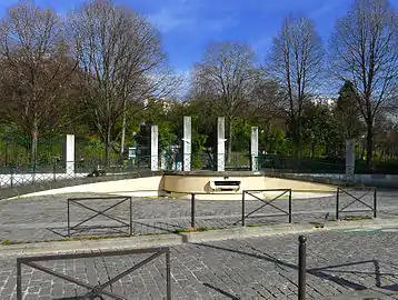 Entrée du parc de Belleville.