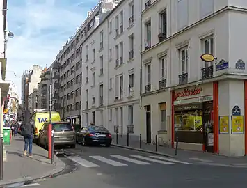 Rue au niveau de la rue Saint-Maur.