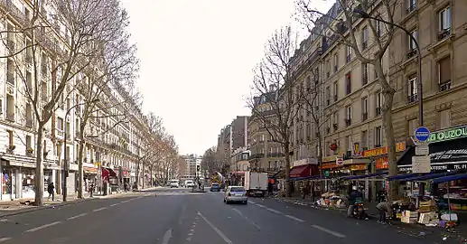 Autre vue du boulevard (vers la rue Ordener).