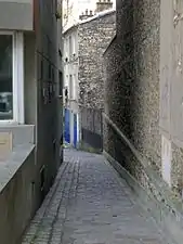 Début du passage, côté rue Marcadet.