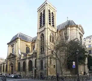Saint-Nicolas-du-Chardonnet, façade ouest (2011).