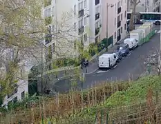 Rue et clos des Chaufourniers depuis la butte Bergeyre.