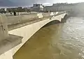 Pont du Carrousel lors de la crue de janvier 2018.