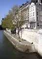 Le quai d'Orléans vu du pont de la Tournelle.