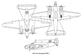 vue en plan de l’avion