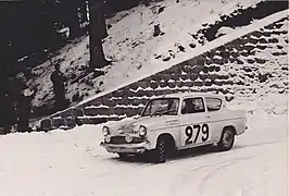 Ford Anglia au Monte-Carlo 1963.