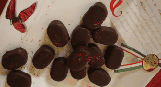 Chocolats au piment d'Espelette.