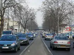 La RN 1 à Pierrefitte avait, dans les années 2000, un trafic de 50 000 véhicules par jour.