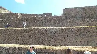 Terrasses incaïques de Písac, détail de l'appareillage des murs de soutènement.