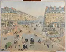 L'Avenue de l'Opéra, Camille Pissarro, Reims, musée des Beaux-Arts