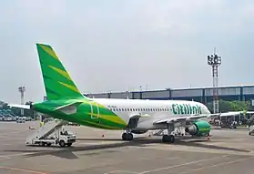 Airbus A320 de la compagnie Citilink sur l'aéroport de Halim Perdanakusuma