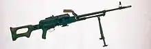 La PKM est la version actuelle de la PK, la mitrailleuse Kalachnikov.
