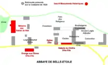 Plan sur le cadastre de 1829.