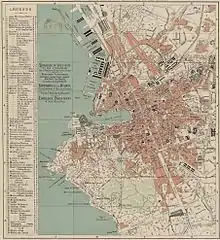 Plan Pinet de 1890 (source Gallica) - Marseille