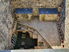 Hypocauste : système de chauffage par le sol.