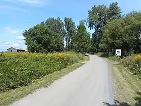 Paysage et grange sur l'île de la Commune