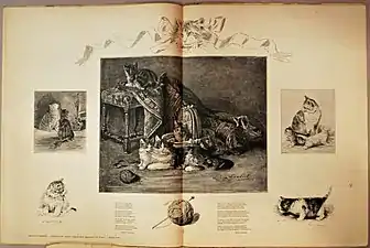 Famille de chats (1893), revue Paris-Noël.