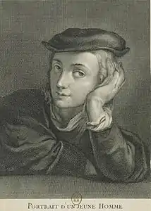 Portrait d'un jeune homme d'après Raphaël