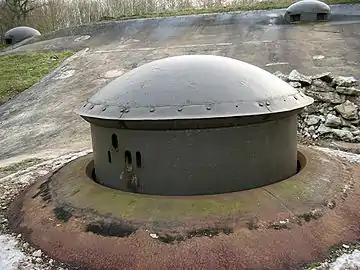 Tourelle en batterie (petit ouvrage du Bois-Karre).