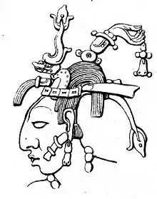 « Qu’est-il donc venu faire là-dessous ? »(planche 4, case 1)  Une des figures mayas des premières pages semble inspirée de cette représentation de Pacal II, le plus célèbre Ajaw (souverain) de la cité-État maya de Palenque, trouvée dans le temple des Inscriptions.
