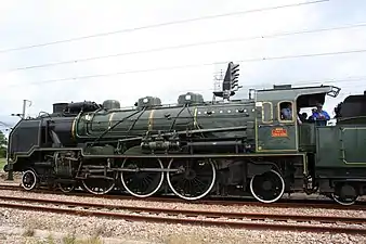 Locomotive à vapeur Pacific, à tender séparé, à voie normale, 231 G 558.