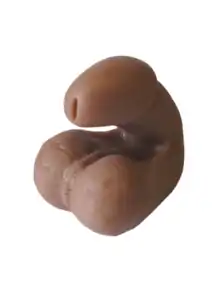 Pièce en silicone en forme de pénis