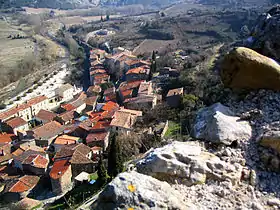 Padern et le Verdouble depuis son château.