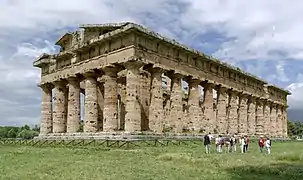 Second temple d'Héra (en) à Paestum.