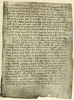 Un vieux manuscrit