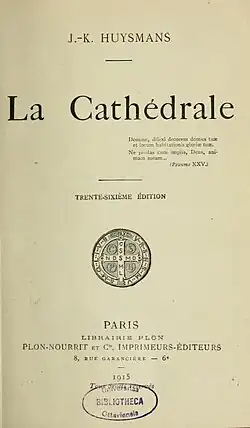 Page de titre de La Cathédrale, édition 1915.