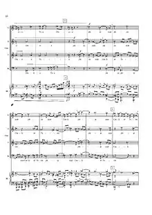 page de la réduction piano-chant du "Sanctus"