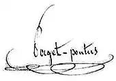 signature de Jean-Baptiste Paget-Pontus