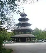La Tour chinoise dans le Jardin anglais.