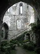 Escalier d'accès au dortoir des chanoines.